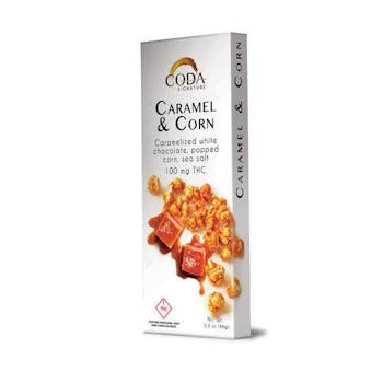 Medical Coda Signature Caramel & Corn White Chocolate Lemon Bar, 300mg